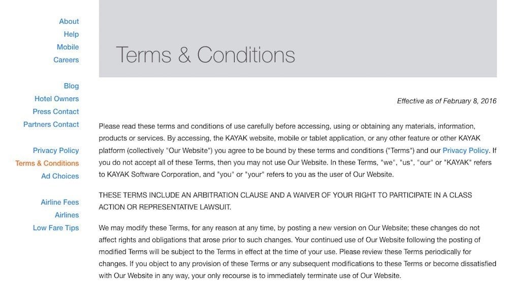 mobile app terms and conditions generator