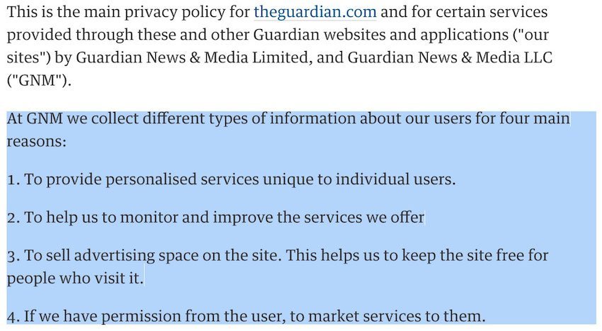 The Privacy Policy of GMC