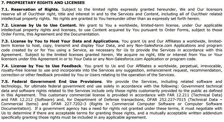 is proprietary what rights agreement who TermsFeed the  SaaS, users? your  of content owns