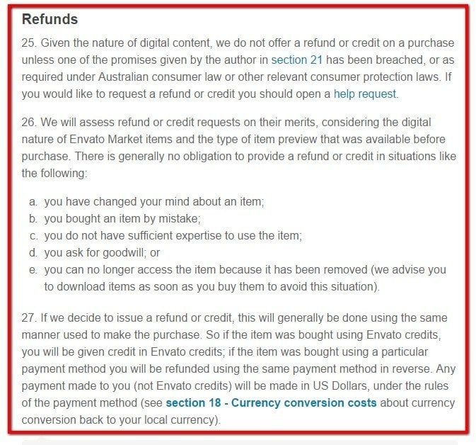 refund policy template