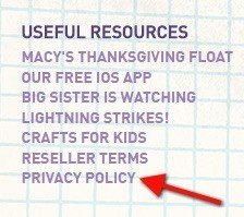 footer privacy policy footer privacy policy