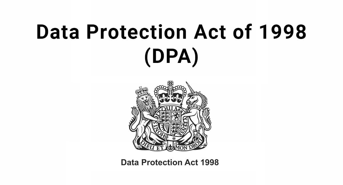 DPA Data Protection Act Of 1998 TermsFeed