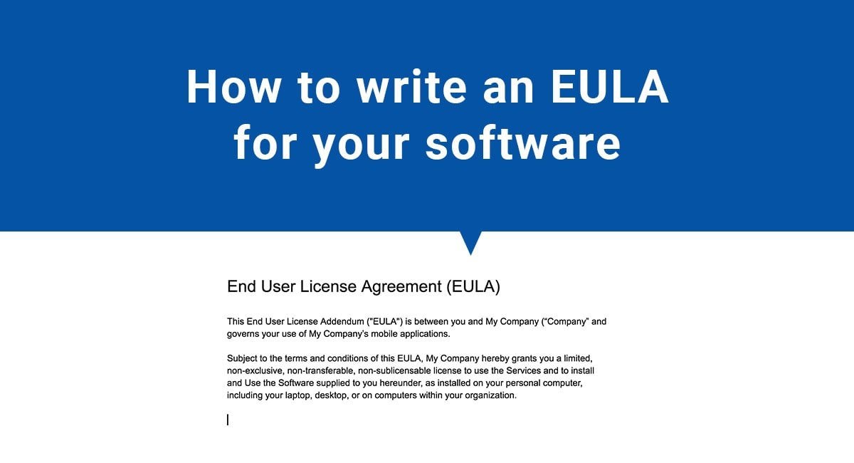 How to write license software agreement