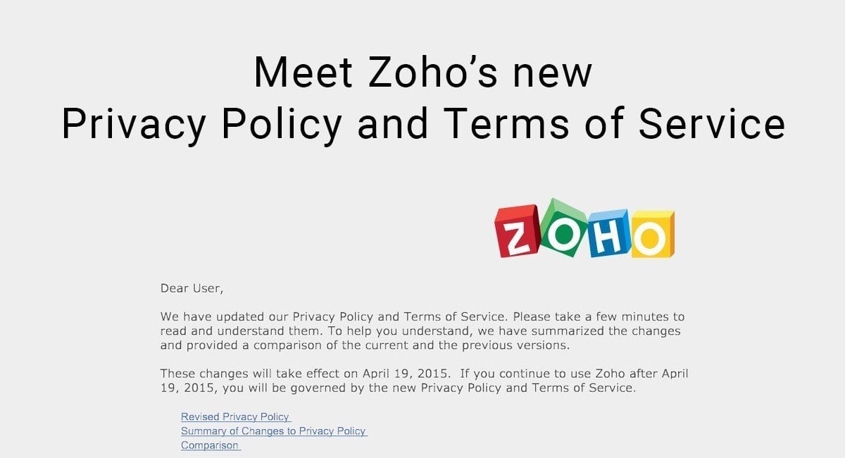 Dating site terms of service