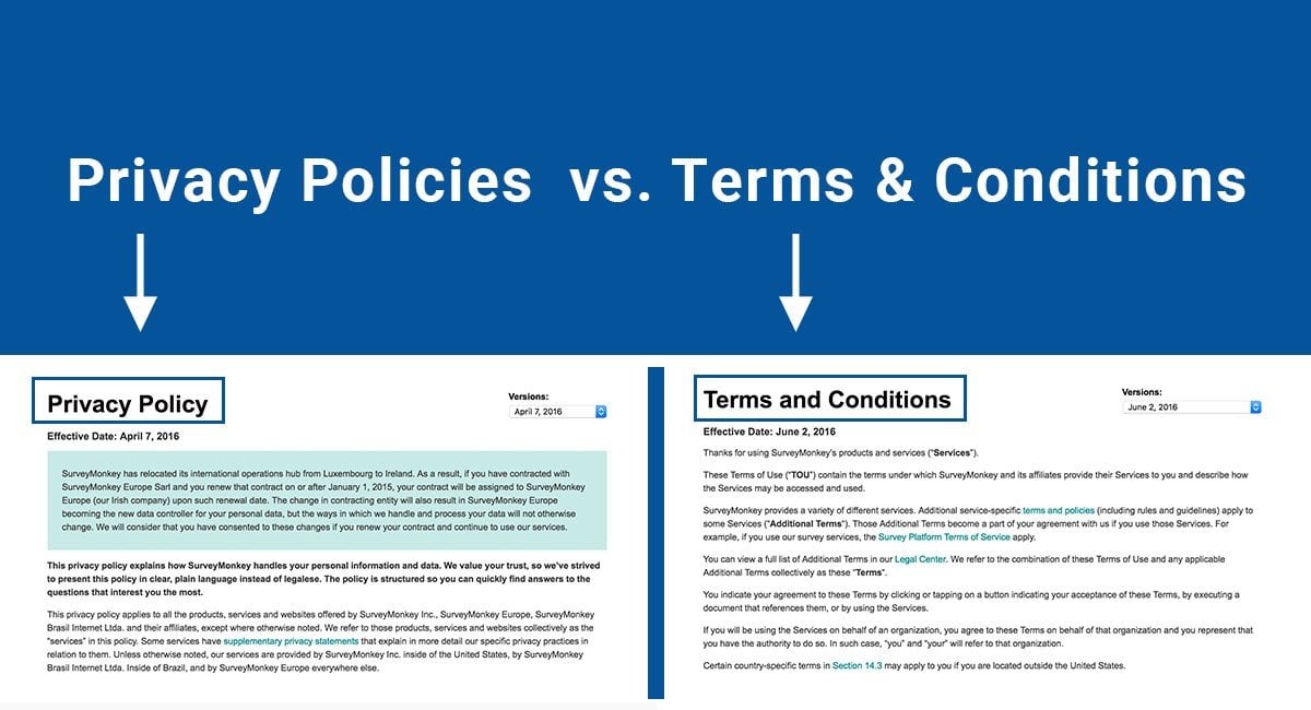 Privacy Policies vs. Terms & Conditions - TermsFeed