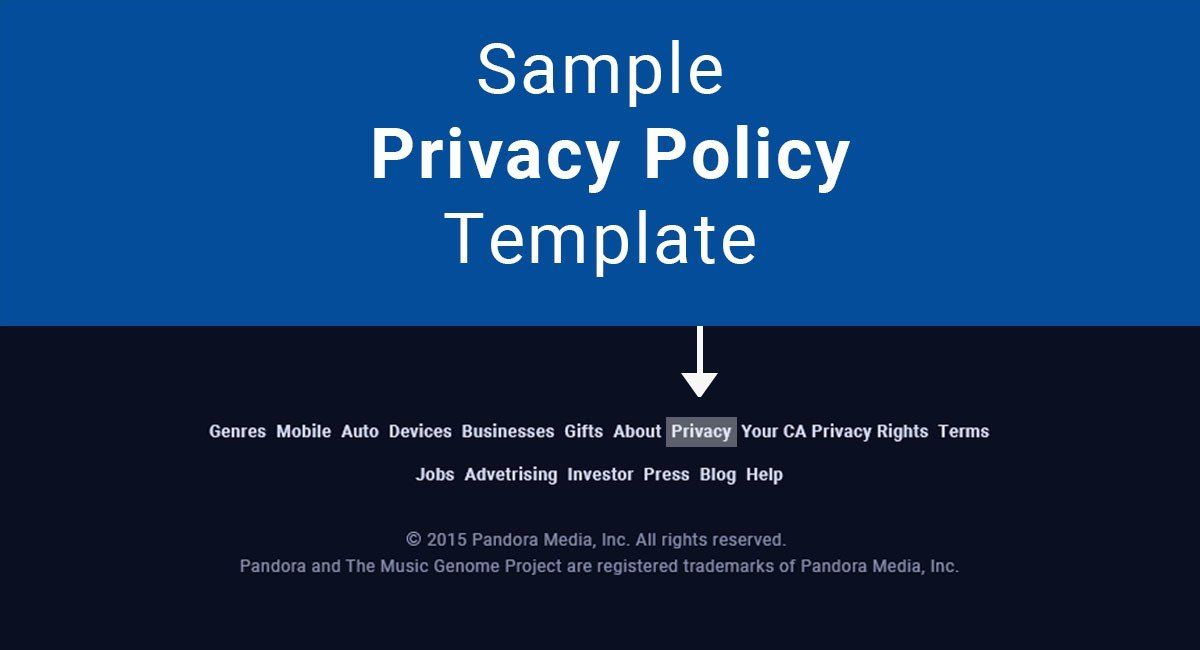 Credit Card Privacy Policy Template