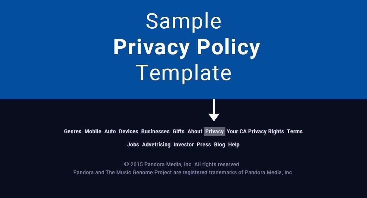 sample privacy policy template 1