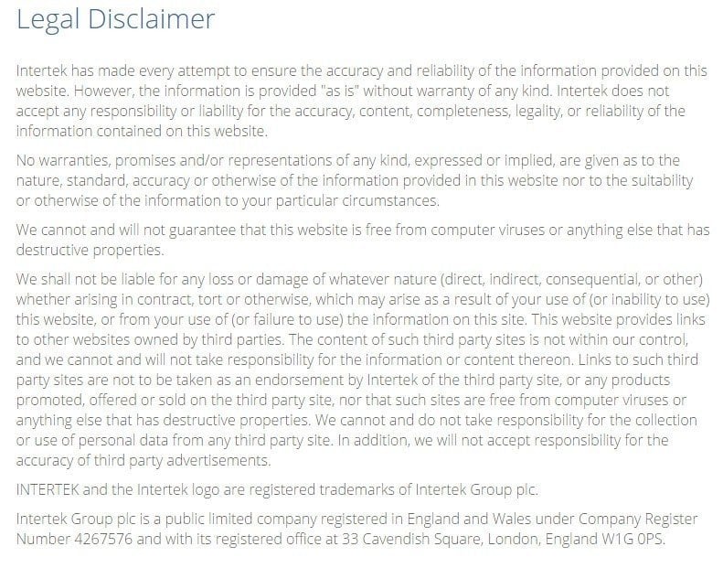 Sample Disclaimer Template Termsfeed