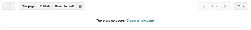 BlogSpot Pages: Add a new Page