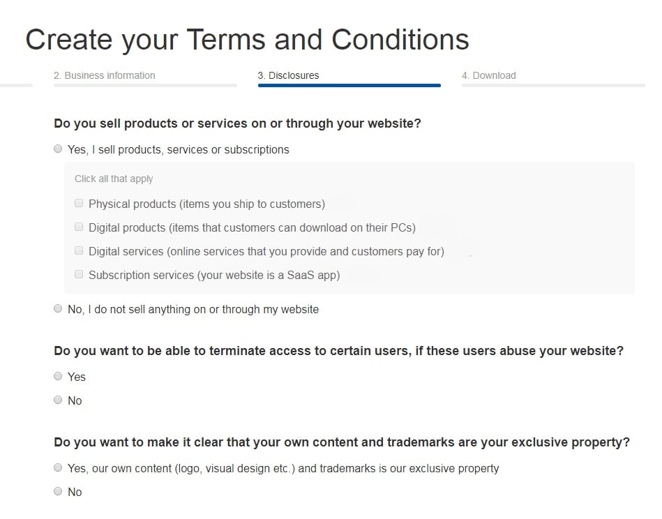 Sample Terms and Conditions Template TermsFeed