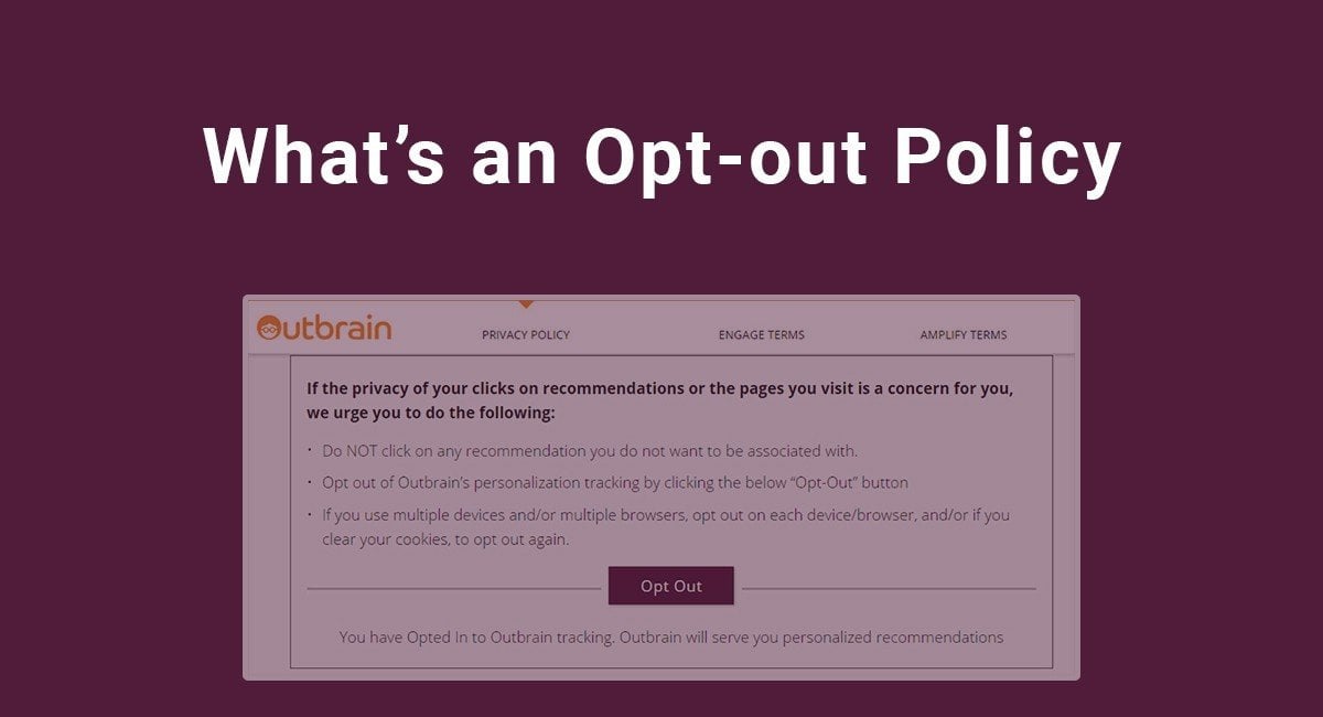 Whats An Opt Out Policy Termsfeed