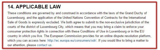 Governing Law Clause In Terms And Conditions Termsfeed 