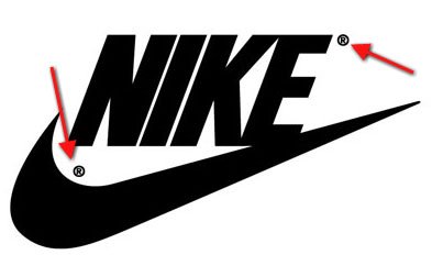 Nike Logo and Symbol: Show the registered mark