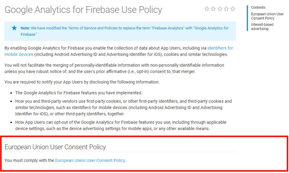 Google's EU User Consent Policy - TermsFeed