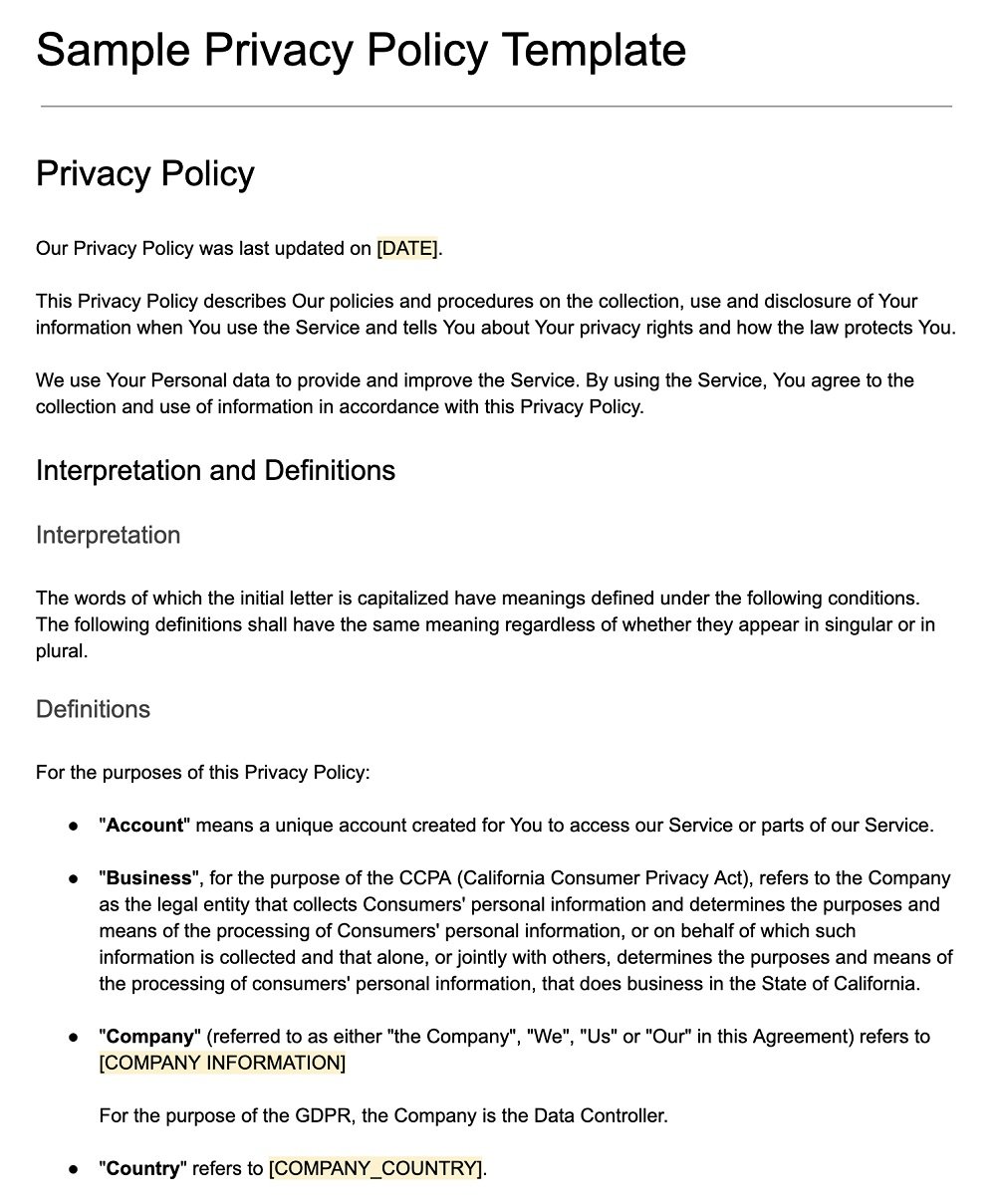 privacy notice letter to attach to privacy