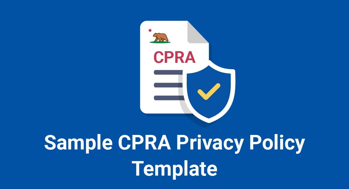 CPRA Privacy Policy Template TermsFeed