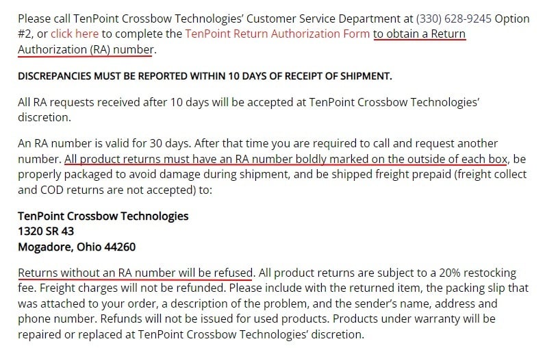 Returning Faulty Items -  Customer Service