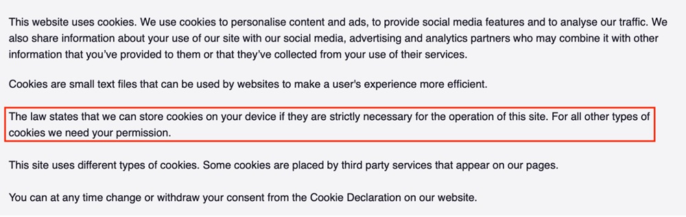 TeePublic Privacy Policy: Cookies clause