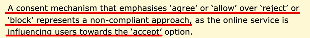 UK ICO: How do we comply with cookie rules guidance - Consent mechanism section